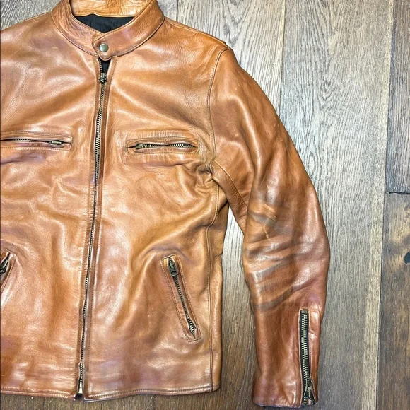 Hondo Huntley (Curated) Cafe Racer Thick Leather Jacket - Picture 3 of 13